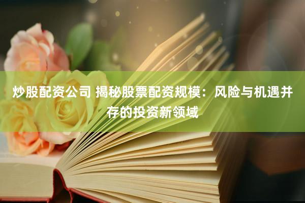 炒股配资公司 揭秘股票配资规模：风险与机遇并存的投资新领域
