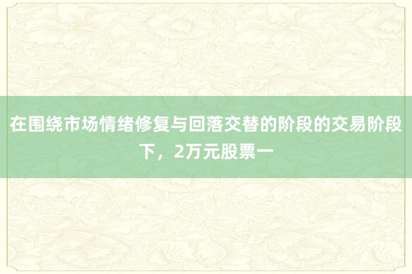 在围绕市场情绪修复与回落交替的阶段的交易阶段下，2万元股票一