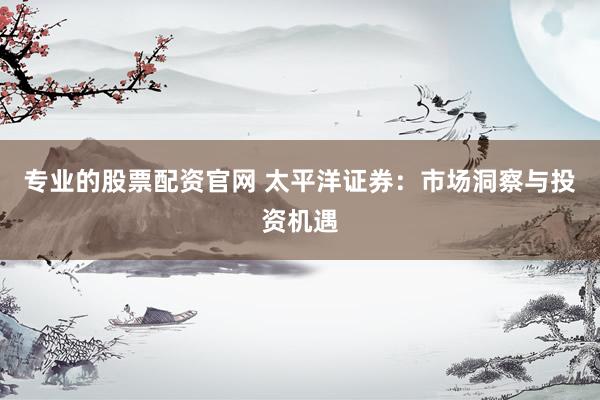 专业的股票配资官网 太平洋证券：市场洞察与投资机遇